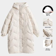 DEBRAND  女式连帽羽绒服  开衫外套  B0012-04OB-01H