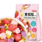 京东极速版:百草味 酸奶块多多水果麦片400g