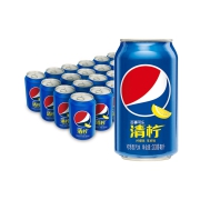 88VIP：pepsi 百事 可乐清柠味碳酸汽水 330ml*24罐 *2件
