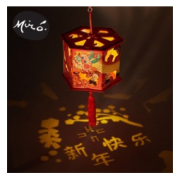 HUAZAI 华仔 新年投影走马灯 2个装