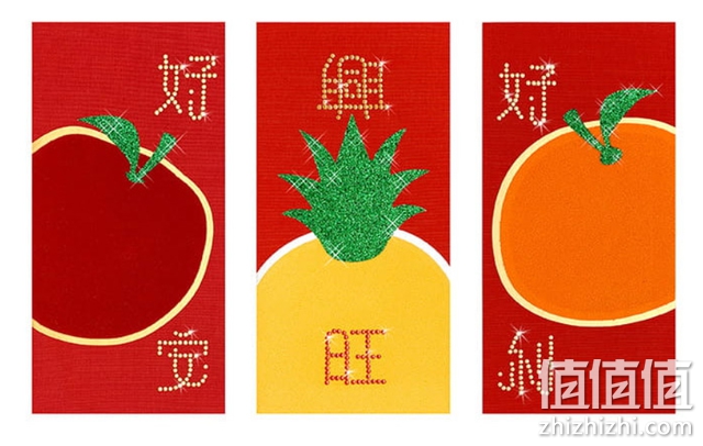 开运水钻红包袋 吉祥果平安话系列