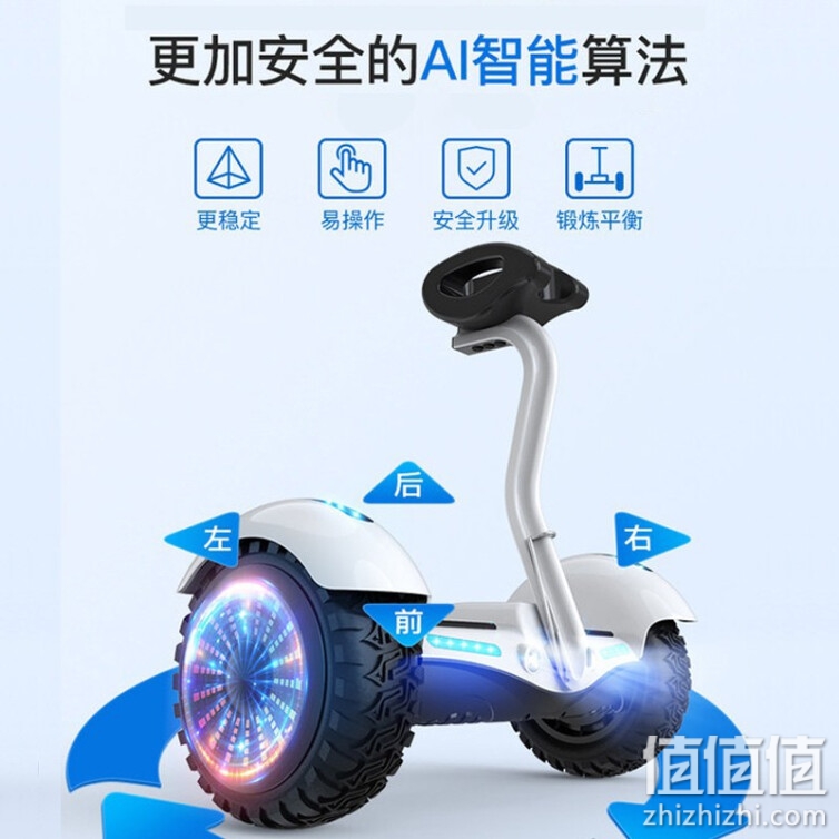 阿尔郎（AERLANG）平衡车儿童两轮成人智能平行车双轮新款带手扶电动体感车学生越野自平衡车 54V越野升级版蓝色（超长续航25KM+三重控制