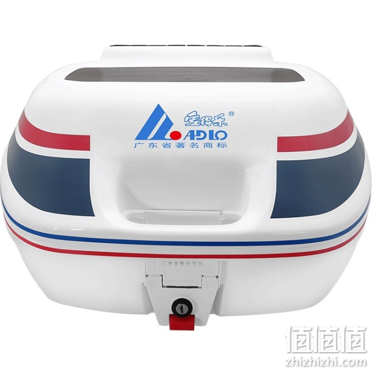 爱得乐ADLO 摩托车尾箱 34升中号981 18升小号981A 快拆 电动车后备箱 工具箱 储物箱 981白色 34升（含内置绑物带）