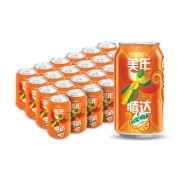 88VIP：MIRINARA 美年达 橙味碳酸汽水 330ml*24罐*2件