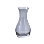 若花 简约透明玻璃花瓶 迷你水滴 烟灰色