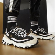 PLUS会员：SKECHERS 斯凯奇 D'lites 1.0 666114/BKGD 男子休闲运动鞋