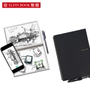 亲子会员：ELFIN BOOK 2.0 智能可重复书写笔记本子 B5/30页 黑色