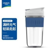 LOVWISH 乐唯诗 玻璃吸管杯 深海蓝 450ml