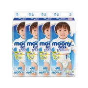 moony 畅透系列 拉拉裤 XL38片*4包 男宝宝