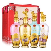 WULIANGYE 五粮液 股份出品 己亥猪年生肖纪念酒 52度 500ml*4瓶 礼盒装 浓香型 白酒