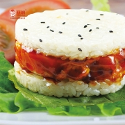 中西合璧，饭团+汉堡两吃：150gx6袋 亚明食品 照烧饭团鸡排米汉堡