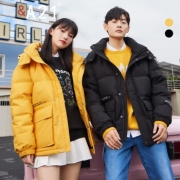 限尺码：A21 情侣款印花羽绒服外套