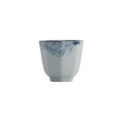 南山先生 手绘芙蓉八角杯茶杯 5.8x5.2cm 青花品茗杯 日式手工个人杯陶瓷茶具