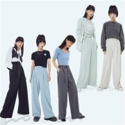 预售：美特斯邦威 女高腰休闲阔腿西装裤 114982 155-170码