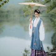 醉雨朵 明制 沁园春 比甲 浅蓝色