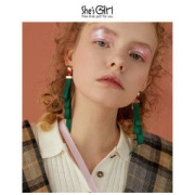 She’s Girl 可爱麋鹿缎带吊坠耳环 GPE9219879