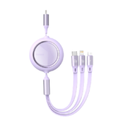 BASEUS 倍思 Type-C转Lightning/Micro-B/Type-C 100W 数据线 TPE 1.2m 紫色