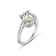 13日10点：SWAROVSKI 施华洛世奇 SPARKLING DC系列 5538138 跳动的心的猫戒指