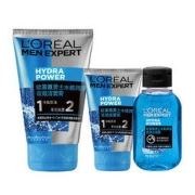 L'OREAL PARIS 巴黎欧莱雅 水能保湿系列男士护肤套装 (洁面膏100ml+50ml+水凝露50ml)