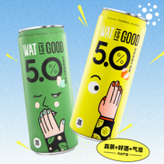 17日0点！WATISGOOD 微醺气泡酒 乳酸菌绿茶+冻柠茶 330ml*2瓶