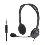 logitech 罗技 H111 耳罩式头戴式有线耳机 黑色 3.5mm