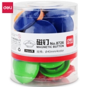 亲子会员：deli 得力 彩色白板磁钉 40mm 24粒