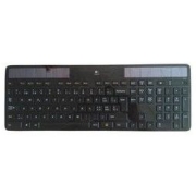 logitech 罗技 K750 104键 2.4G 优联 无线薄膜键盘 黑色 无光