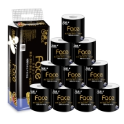 聚划算百亿补贴：C&S 洁柔 黑Face系列 有芯卷纸 4层140g10卷