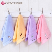 PLUS会员：grace 洁丽雅 纯棉毛巾 4条装