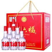 金六福 中国福酒 50度 浓香型白酒 小福兴475ml*6瓶