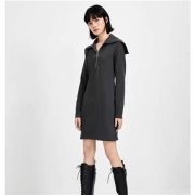UR 女装 时尚潮流 薄款拉链连衣裙 WV42R7BN2000 浅灰 XS-L