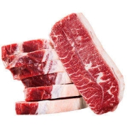 澳洲进口 谷饲100天 0添加整切 雪花牡蛎肉牛排 1200g 共8片