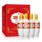 PLUS会员：汾酒 瓷瓶出口版 53度 清香型白酒 500mL*4瓶装