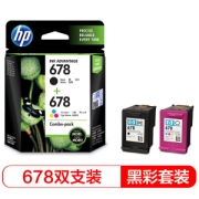 亲子会员：HP 惠普 678 原装墨盒 黑彩双支装