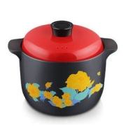 COOKER KING 炊大皇 砂锅 陶瓷煲汤锅3.5L中号加深养生锅炖汤煎药煮粥 燃气煤气灶明火使用 电磁炉不可用