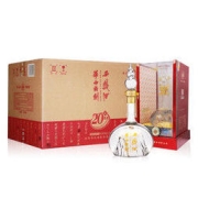 西凤酒 白酒 凤香型 华山论剑 20年 45度 500ml*6 瓶 整箱装（新老包装随机发货）