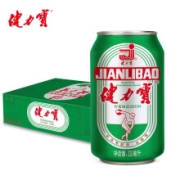 JIANLIBAO 健力宝 经典1984绿罐 柠蜜味运动饮料 330ml*24罐整箱+凑单