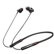 Lenovo 联想 HE05X 入耳式颈挂式蓝牙耳机 炫酷黑