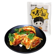 京东极速版：朱大鹏 东北烤冷面片615g*2件 东北特产朝鲜族小吃