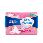 护舒宝 秒吸云感棉 极薄量多日用/夜用卫生巾 女学生 姨妈巾??284mm 24片