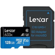 Lexar 雷克沙 633x microSD存储卡 128G（UHS-I、V30、A1)