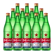 限区域、88VIP：红星 二锅头46度绿瓶500ml*12瓶