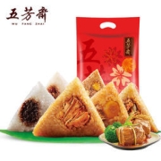 白菜价：五芳斋 猪肉蛋黄粽子 140g*4