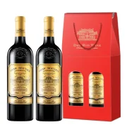 梵迪卡 法国原酒进口 牧文金标 城堡级干红葡萄酒 750ml*2支礼品装