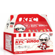 2022年旦泡泡·玛特 ×KFC肯德基 DIMOO迪莫公仔 盲盒确认款摆件 桔红色