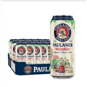 PAULANER 保拉纳 德国慕尼黑原装进口啤酒保拉纳柏龙（PAULANER）小麦白啤酒整箱 小麦啤酒500ml*24听