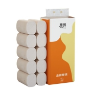 京东极速版：惠寻 竹浆本色卷纸 实芯4层10卷*1提 JG