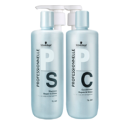 Schwarzkopf 施华蔻 专业专属修护洗护套装（1L洗发水+1L护发素+2*1L压泵)修护干枯毛躁染烫损伤 无硅顺滑蓬松 强健发丝
