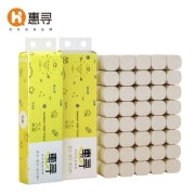 京东极速版：惠寻24卷卷纸竹浆本色3层实芯 小规格 +凑单品