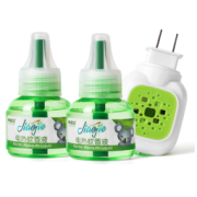 皎洁 蚊香 驱蚊 40ml*2瓶 1器 蚊香液 电蚊香 驱蚊液 电蚊香液 防蚊驱蚊 驱蚊液插电 70晚